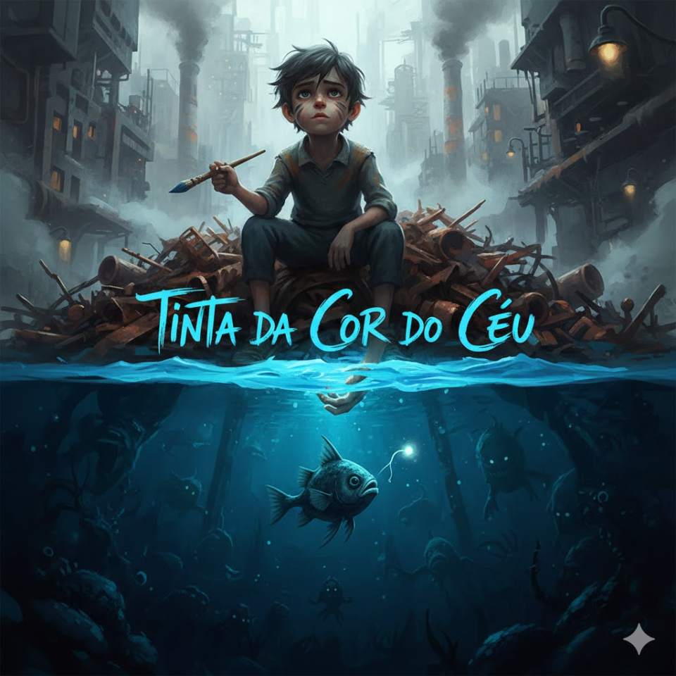 Tinta da cor do céu